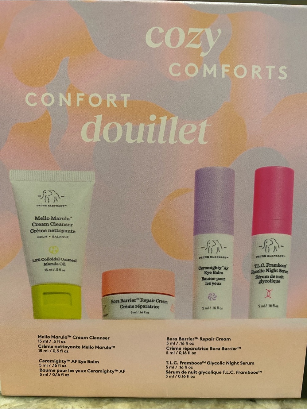 Drunk Elephant Cozy Comforts Skincare Set - Sephora Beauty Insider 4 pc set